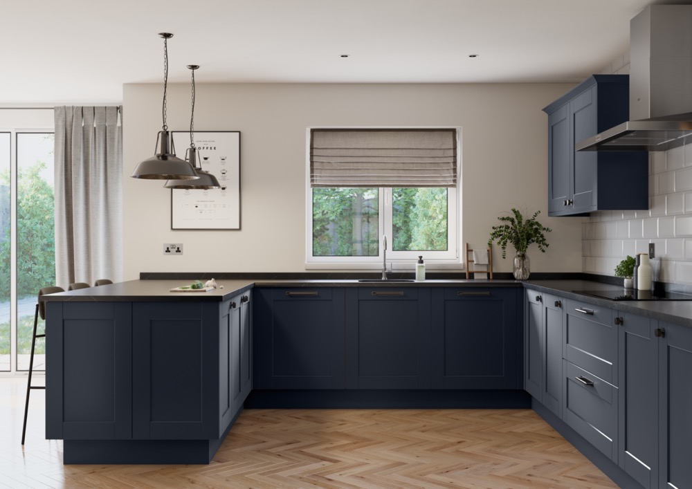 Belsay Smooth in Indigo by PWS