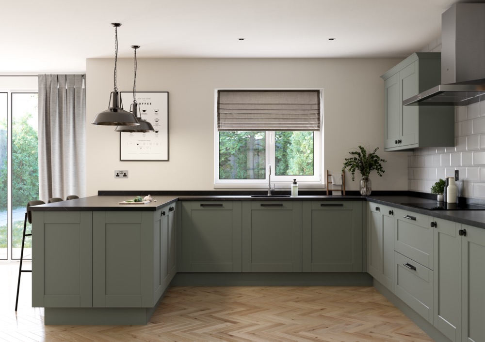 Belsay Smooth in Reed Green by PWS