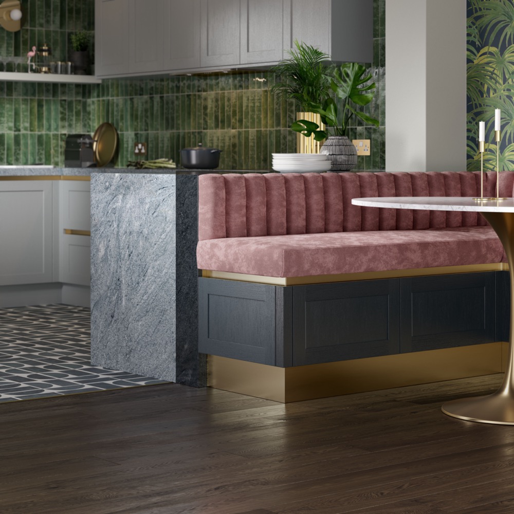 Crathorne Handleless in Dust Grey & Hartforth Blue by PWS