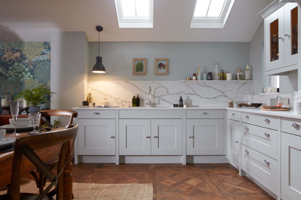 Fitzroy in Partridge Grey & Porcelain by PWS