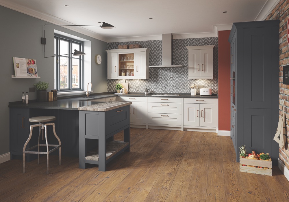 Fitzroy in Dove Grey & Graphite by PWS