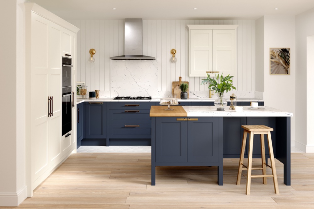 Hunton in Porcelain & Hartforth Blue by PWS