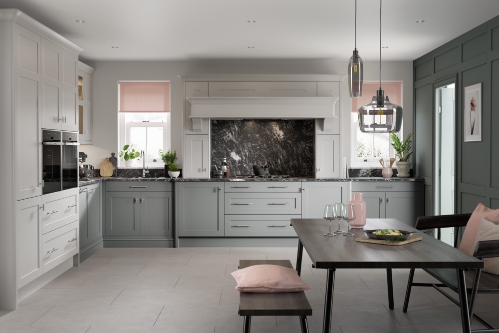 Hunton in Dust Grey and Dove Grey by PWS