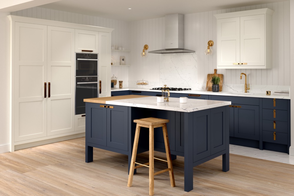 Hunton in Porcelain & Hartforth Blue by PWS