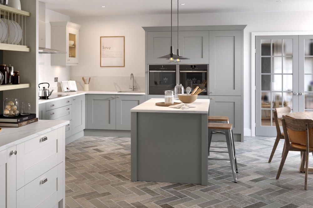 Milbourne in Dust Grey & Dove Grey by PWS