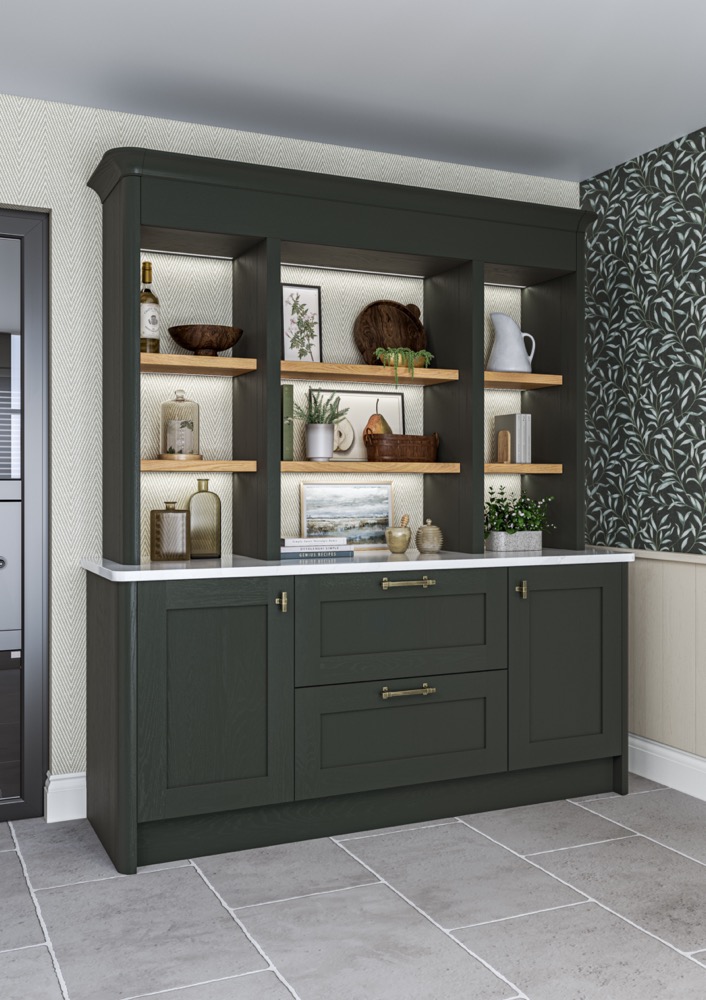 Mornington Shaker in Taupe & Copse Green by PWS