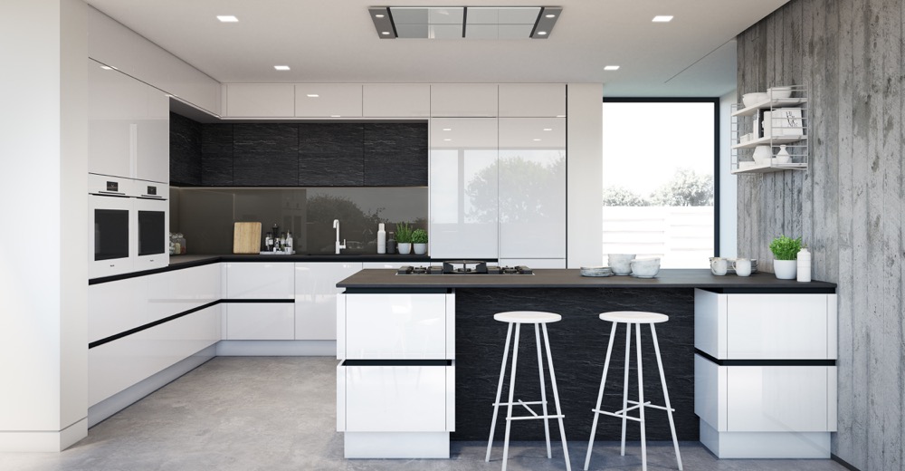 Porter in Handleless Gloss White by PWS