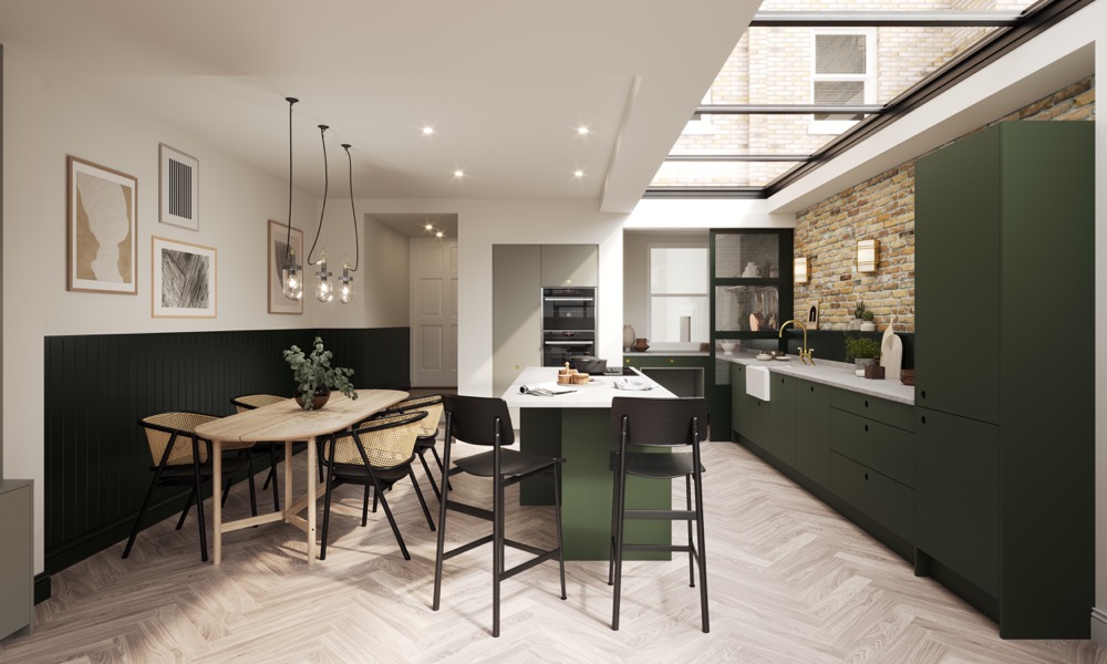 Porter in Portal in Bay Green by PWS