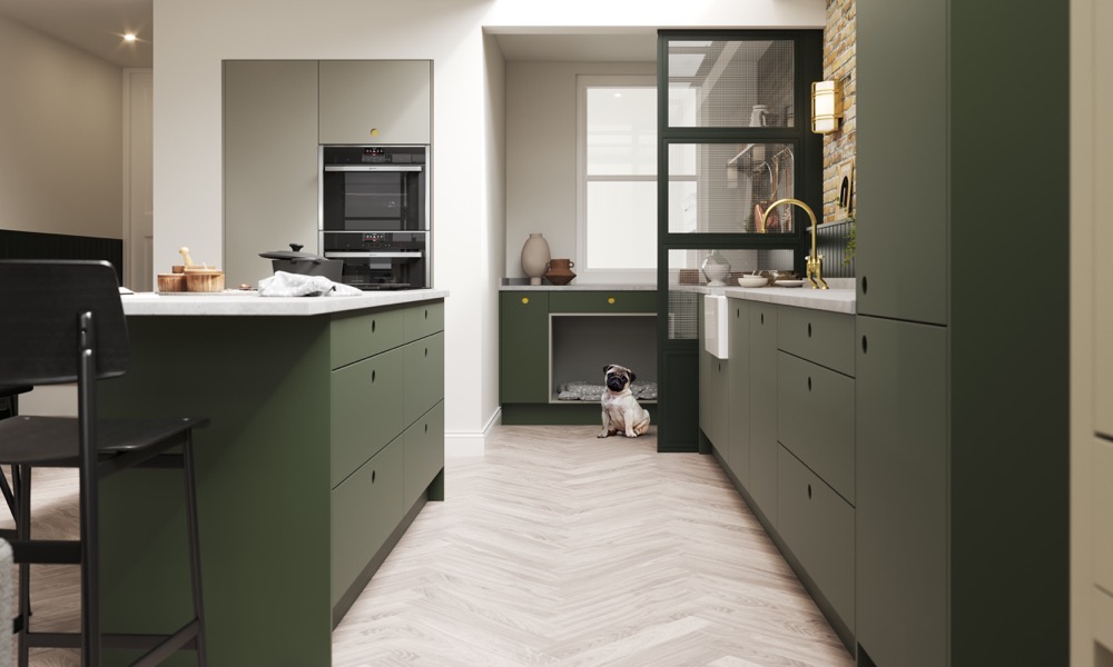 Porter in Portal in Bay Green by PWS