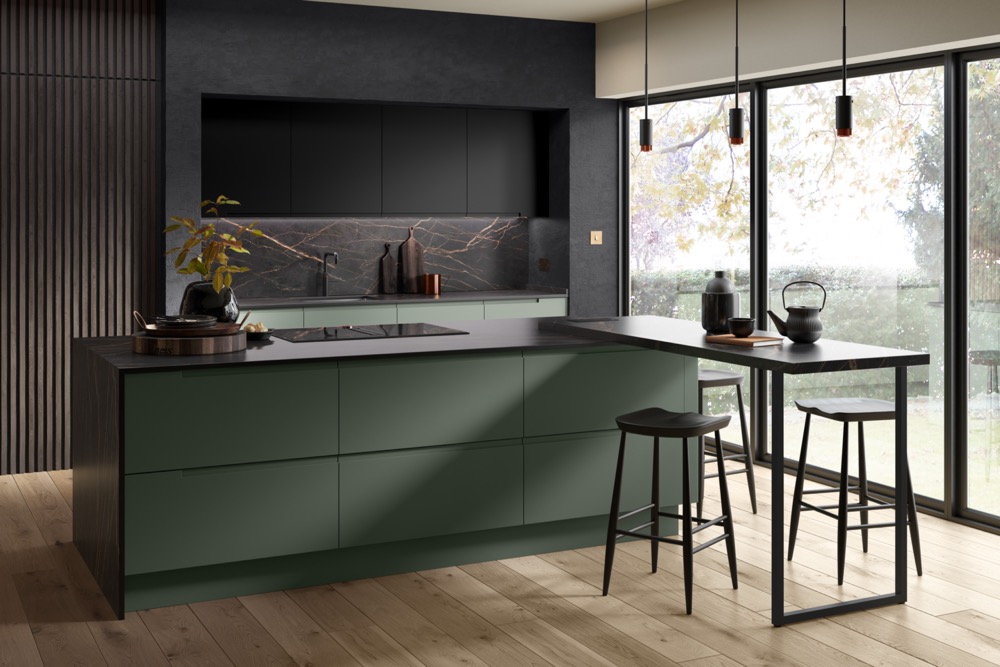 Remo in Regents Green & Carbon by PWS