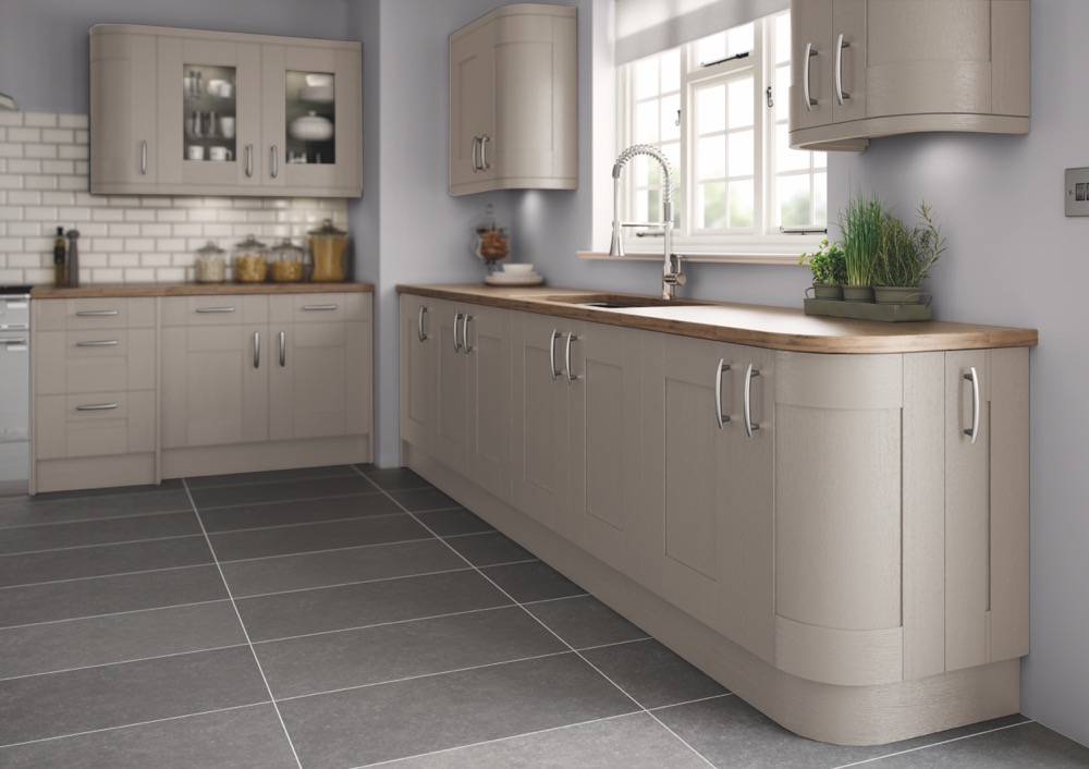 Cartmel in Hand Painted Stone Grey by TKC