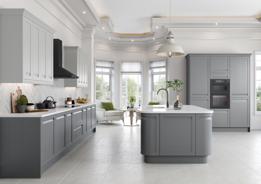 Grantham in Light Grey Dust Grey by TKC