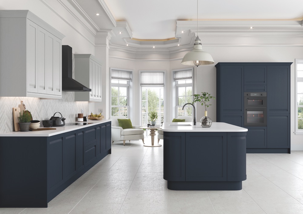 Grantham in Light Grey Indigo by TKC