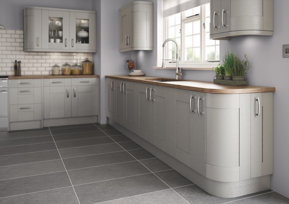 Cartmel in Hand Painted Silver Grey by TKC