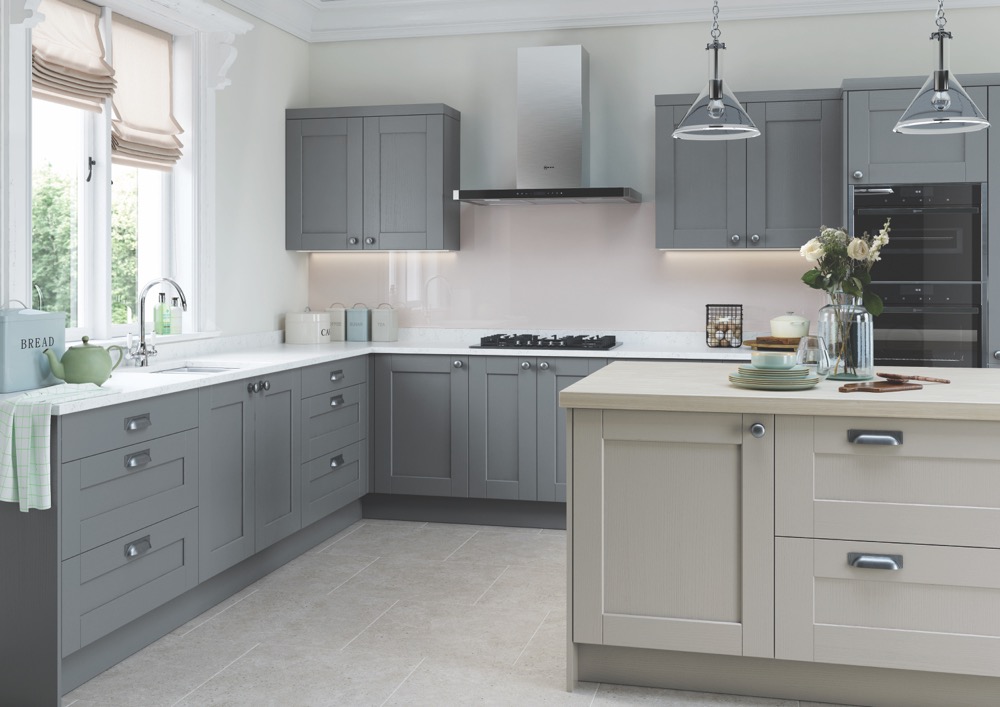 Kensington in Light Grey and Dust Grey by Uform