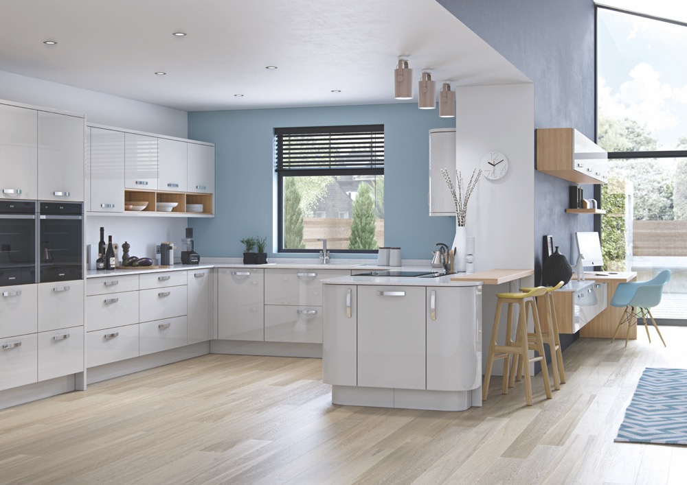 Zola Gloss in Light Grey by Uform