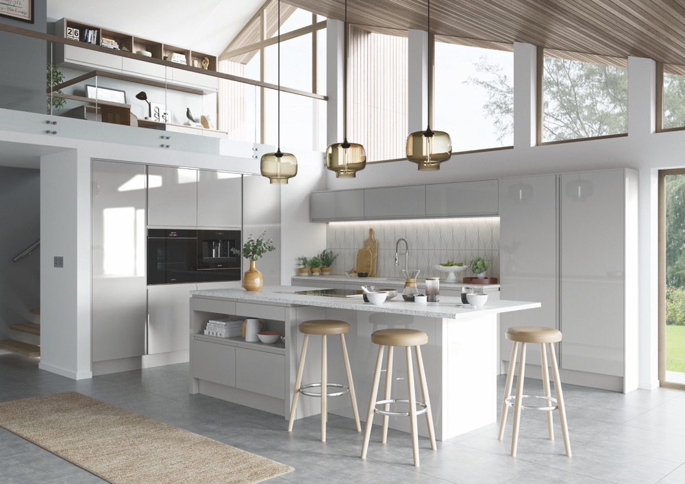 Strada Gloss in Light Grey by Uform