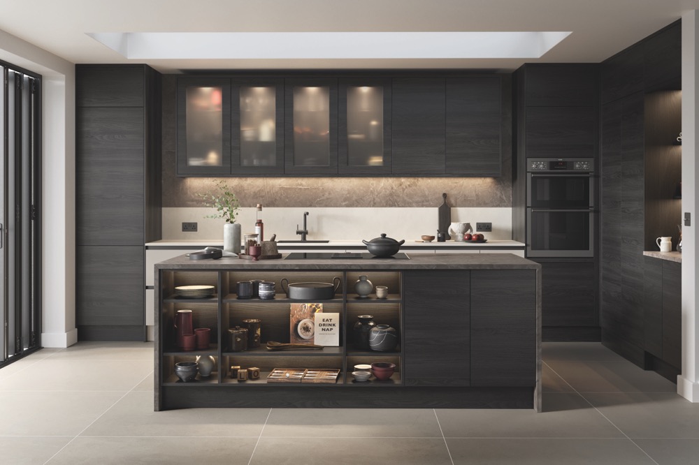 Zola Matte in Tavola Hacienda Black and Zola Soft Matte Light Grey by Uform